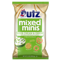 Utz adds new Sour Cream & Onion flavor to its Mixed Minis Pretzel line. Source: Utz Brands, Inc.