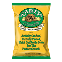 2 oz Dirty Brand Sour Cream & Onion Potato Chips
