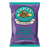 2 oz Dirty Brand Salt & Vinegar Potato Chips