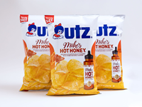 Try the new Utz Mike’s Hot Hot Honey Potato Chips – act quickly, they’re only available for a limited time! Source: Utz Brands, Inc.