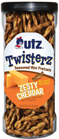 NEW Utz® Twisterz™ Seasoned Mini Pretzels, Zesty Cheddar Source: Utz Brands, Inc.