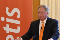 Zoetis Chairman of the Board Michael McCallister speaking at the 2015 Annual Meeting of Shareholders.