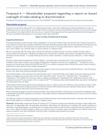 Proposal 4 - Shareholder Proposal Regarding a Report on Board Oversight of Risks Relating to Discrimination
