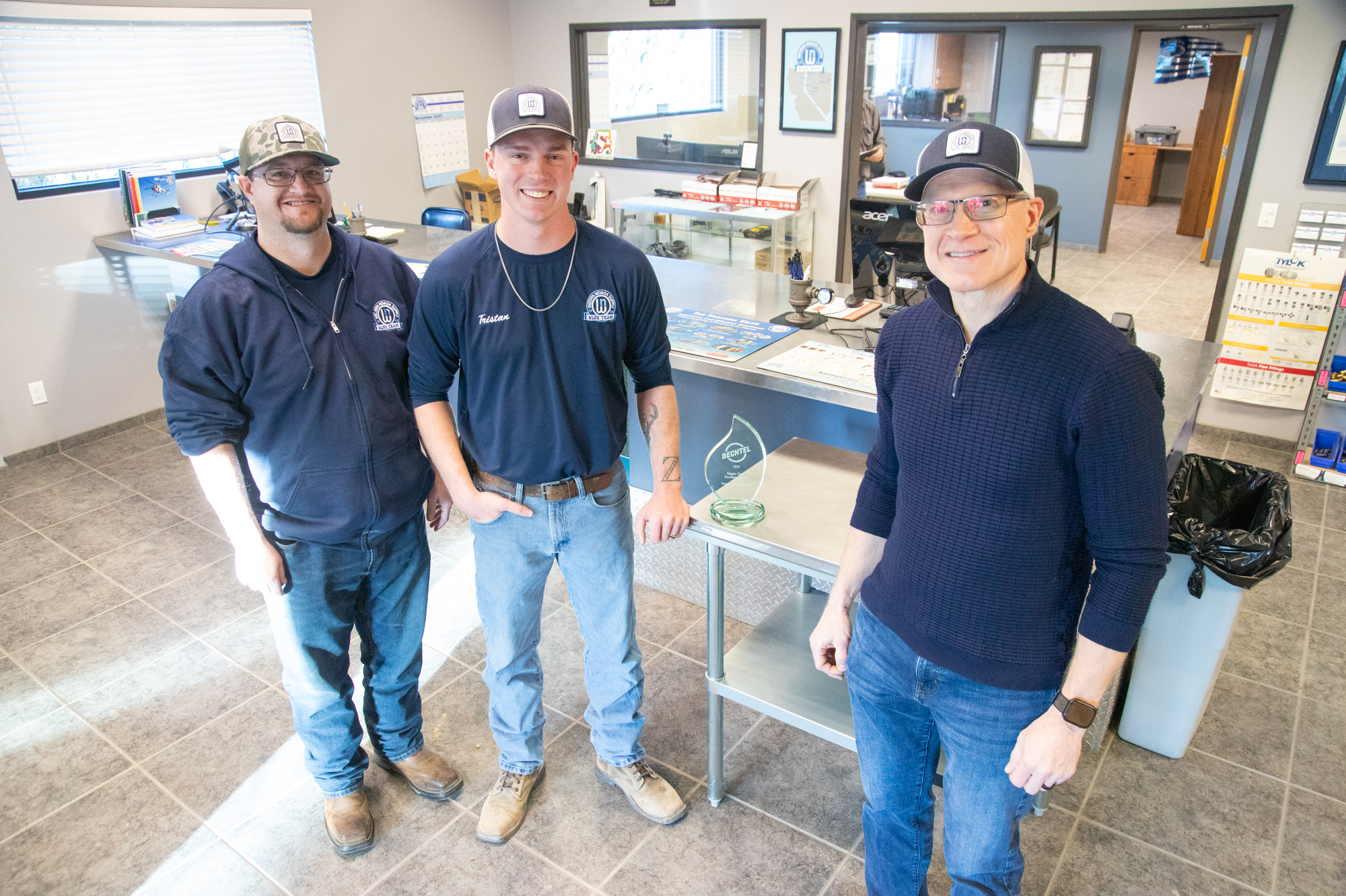 Western Nevada Supply team with award