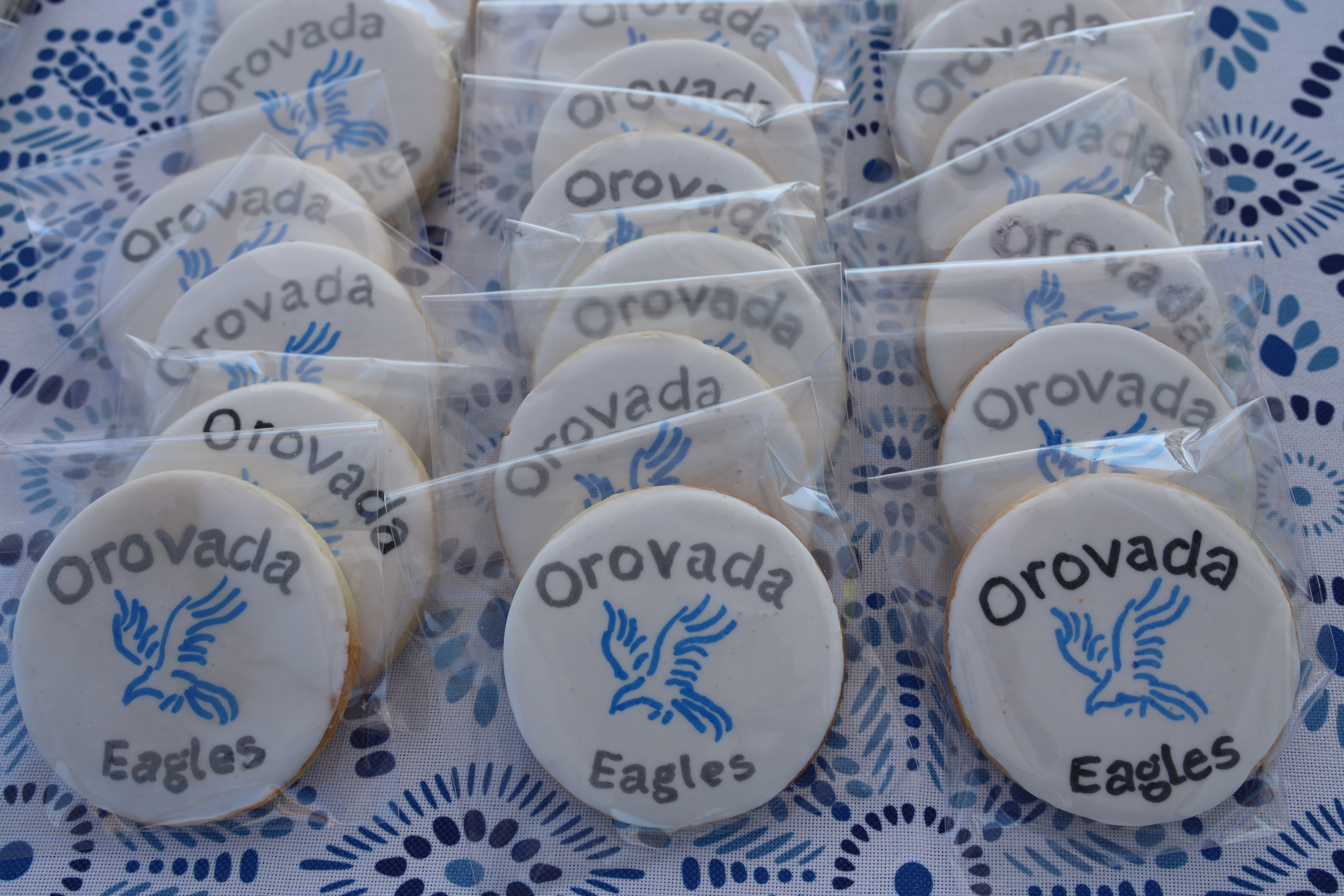 Winnemucca baker Kristy Cornejo was commissioned for custom themed cookies for the Orovada School Groundbreaking.