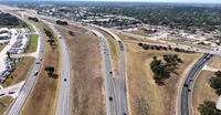A current aerial view of SH 6 in Brazos County, Texas